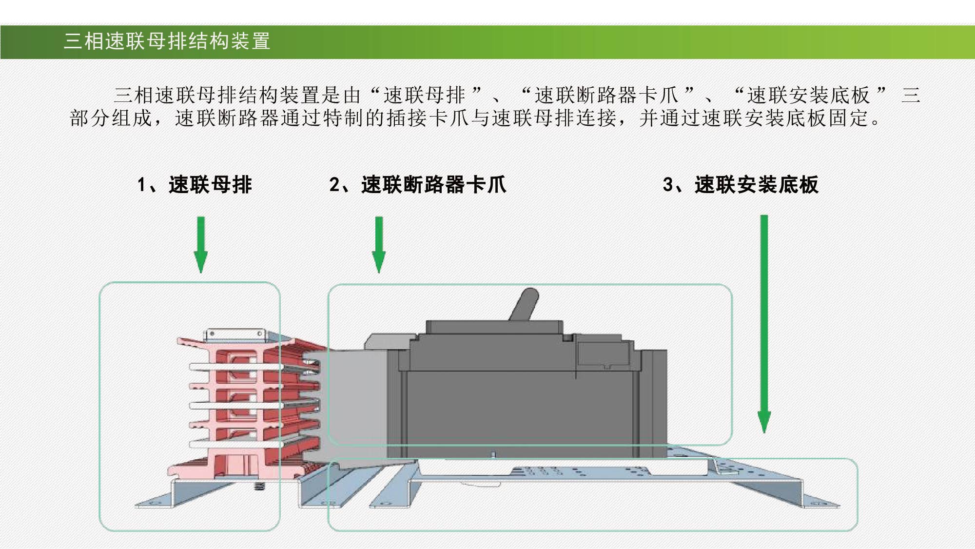 三相速联母排结构装置